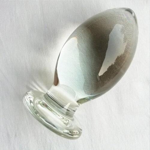 Big Butt Plug Sex Shop Crystal Glass Anal Plug Dildo Vagina Anal Dilator Prostata Massage Adult Sex Toys For Men Women Ass Plug