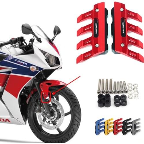 For Honda CBR300R CBR 300R Motorcycle Mudguard Front Fork Protector Guard Block Front Fender Anti-fall Slider Accessories