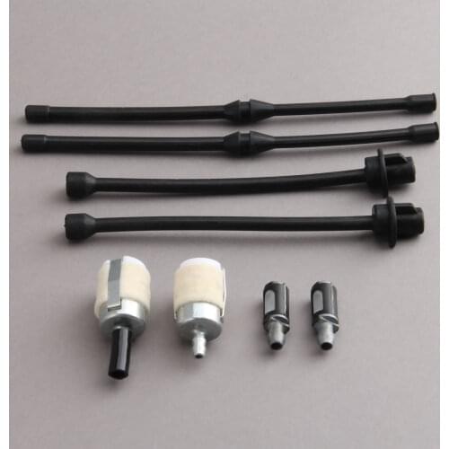 8pcs Chain Saw Fuel Pipe Oil Pipe Fuel Filter Oil Filter Fit 52cc 58cc Chainsaw Spare Parts Hose Set 4500/5200/5800