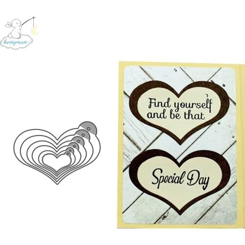 2020 New Arrival Hearts Metal Cutting Dies Stencils for Scrapbooking/photo Album stamps Decorative Embossing DIY Cards