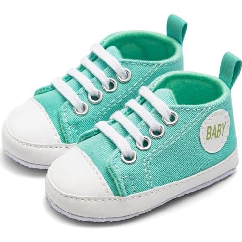 Baby Canvas Classic Sneakers Newborn Print Star Sports Baby Boys Girls First Walkers Shoes Infant Toddler Anti-slip Baby Shoes