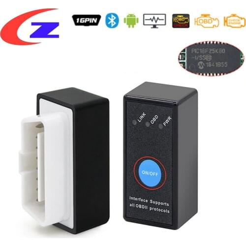ELM 327 V1.5 PIC18F25K80 obd2 BT 4.0 Scanner ELM327 V1.5 for Android/IOS OBD 2 Car Diagnostic Auto Tool Car Code Reader