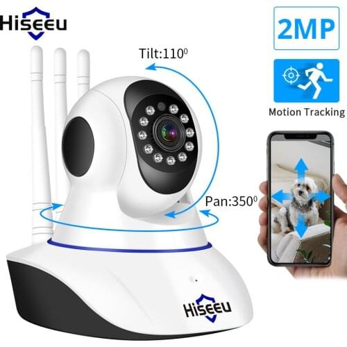Hiseeu 1080P 2MP WiFi IP Camera Indoor Baby Monitor Night Vision Smart Home Security Camera CCTV Camera Video Surveillance