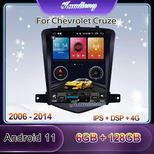 Kaudiony 10.4" Tesla Style Android 10.0 For Chevrolet Cruze Car Radio Auto Dvd Multimedia Player GPS Navigation Stereo 2006-2014