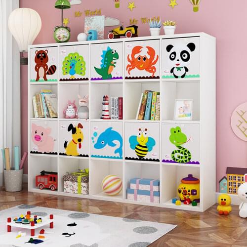 Cube Folding Storage Box Cute Cartoon Animal Embroider Kid Toys Organizer Sundries Basket Container Office Stationery Accessorie
