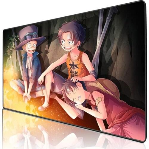 Mairuige One Piece Three Boys Animation Mouse Pad Game Player Machine Accessories Computer Notebook Wireless Keyboard Mouse Pad
