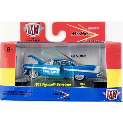 M2 Machines 1:64 1958 Plymouth Belvedere Collection Metal Die-cast Simulation Model Cars Toys
