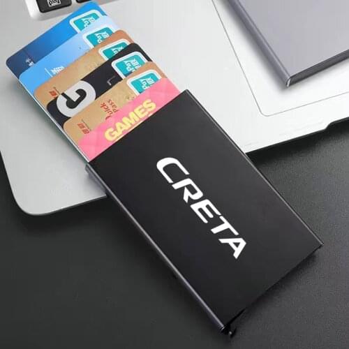 Metal Business Card Holder Creative Holder Credit Business Card Case Wallet Bag Wallet for hyundai creta ix25 tucson knoa