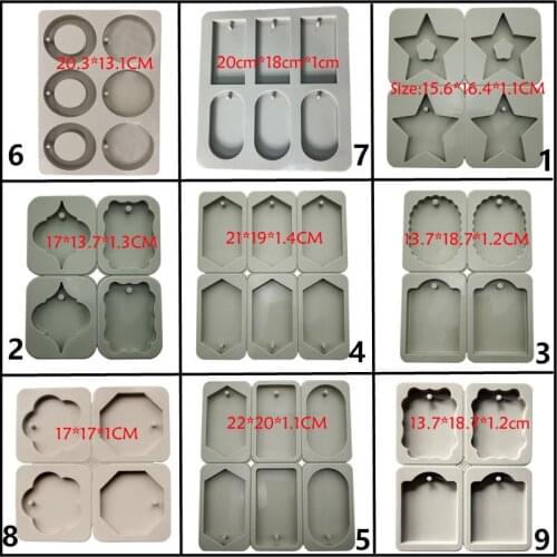 MILIVIXAY DIY Silicone Clay Aromatherapy Tablets Molds Crafts Hanging Ornaments Wax Molds Flower Soap Mold Craft Accessories