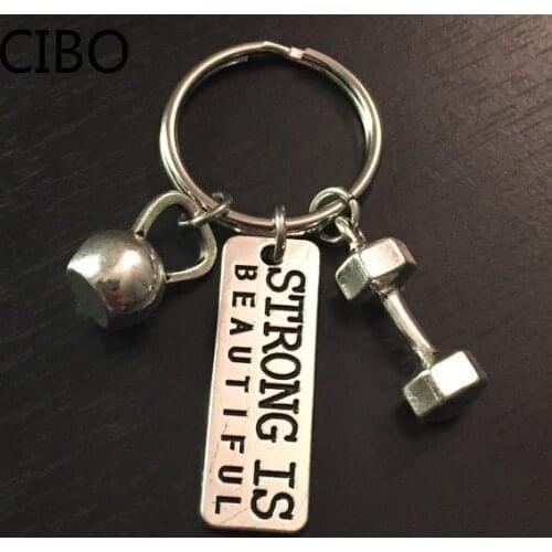 2019 New 1 Dumbbell Kettlebell ST Weightlifting Keychain, Sports, Gym, Tailor Made