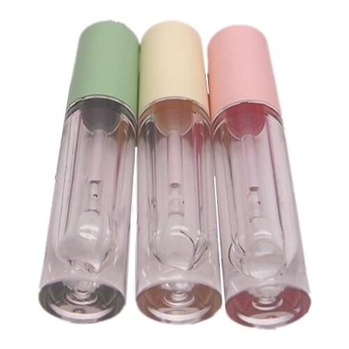 Wholesale Lipgloss Tubes 3.5ml Empty Lip Gloss Bottles Lipblam Bottles Lipstick Tubes Pink Green Yellow Lip Bottles Makeup Tube