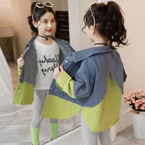 Girls Pants Two-Piece 2021 New Spring Autumn Long Sleeve Single-Breasted Jacket Leggings Suit Children Clothing 4-15 Years Old