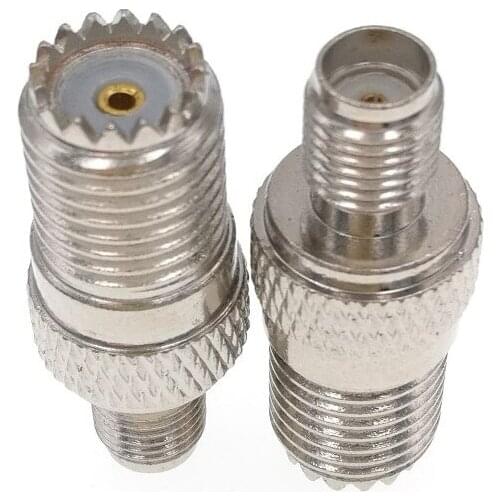 SMA Female To Mini UHF Female RF Connector Adapter
