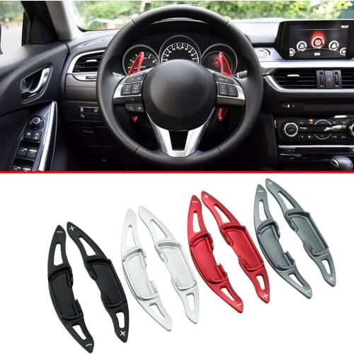 Car Styling Steering Wheel Gear Extension Paddle Shifter For Mazda 3 6 MX-5 BM BN GJ GL ND Aluminium Accessories Cover