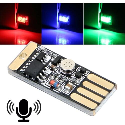 LED Car Atmosphere Light Music Lights With USB Wireless Touch and Sound Control Multiple Modes Auto Interior Decorative Lamps