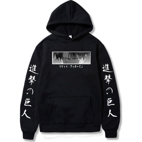 Attack on Titan Ackerman Hoodie Men Women Long Sleeve Tops Sweatshirts Unisex Harajuku Sweatshirt Hip Hop Hoody Male