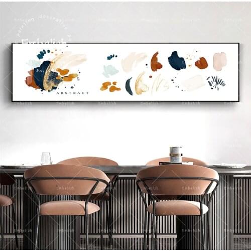 Embelish Modern Gold Splash Color Home Decor Pictures For Living Room Artworks HD Spray On Canvas Painting Wall Art Posters