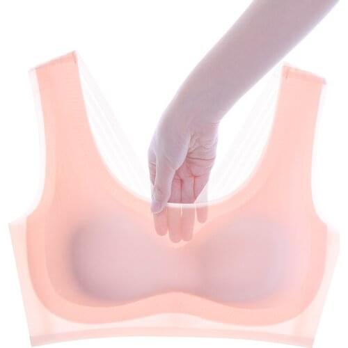 Xianqifen Bras For Women Beauty Back No Rims Sexy Lingeries Underwears Plus Size Crop Top BH Sleep Lace Comfortable Vest M-7XL