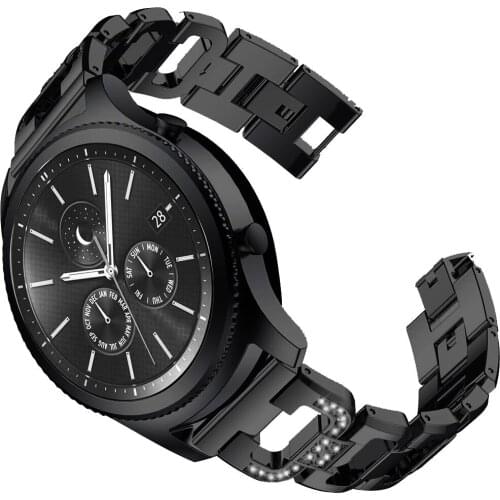 Women Watchband for Galaxy Watch3 41/45mm Bracelet for Samsung Galaxy 42/46mm Active 2 Metal Diamond Strap Fashion Wrist 22 20mm