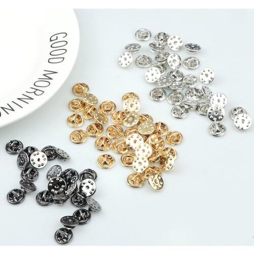20pcs 50pcs 80pcs 100pcs Metal Pin Brooch Base Back Bar Badge Holder Finding Safe Lock Brooches Pins For DIY Jewelry Accessories