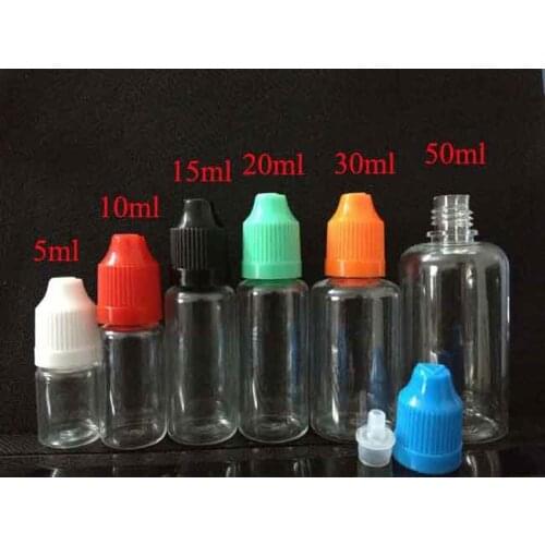 30ml PET PET Empty Plastic Dropper Bottle professional eGo e cig cigs Electronic Cigarettes