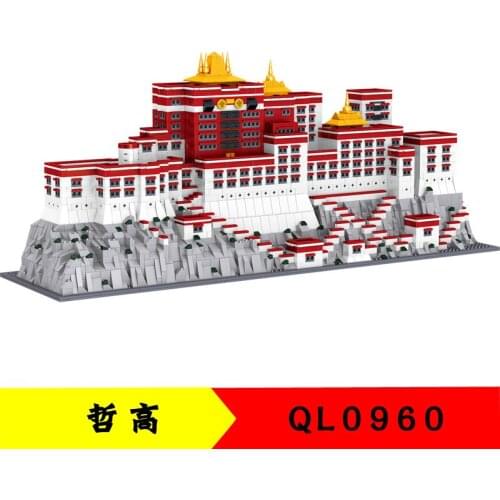 3649pcs QL0960 Building Blocks Chinese Building Series Model Potala Palace Childrens Educational Assembling Toys Gifts