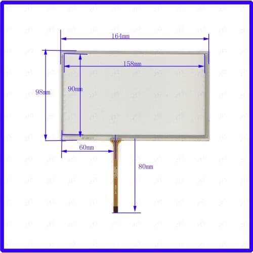 ZhiYuSun MT1368 4 wire TOUCH SCREEN touch panel this is compatible 164*99mm 164*99 MT 1368