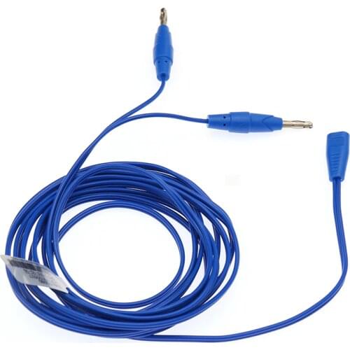 5PCS/Lot Disposable electric knife bipolar electrocoagulation 2 banana plug 4.0 to 2 holes AHA Electrocoagulation line