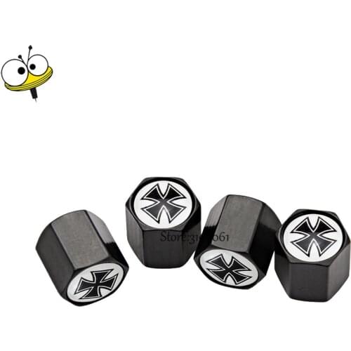 Car Accessories Wheels Tire Valve Caps For Cross Logo For Ford Mustang GT350 Honda City Mitsubishi Skoda SAAB Suzuki Volvo Smart