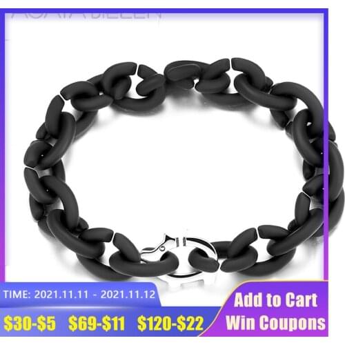 New Round shape Charm Beads black Hard Rubber Handmade Bracelet Accessories for women Men Jewelry