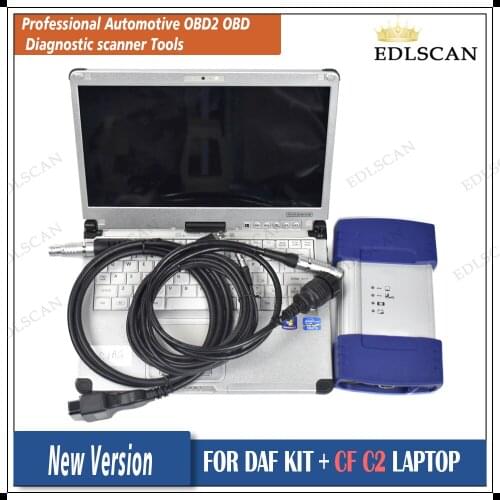 For DAF Truck Scanner DAF VCI-560 MUX with CF19 laptop and Davie XDC II 5.6.1