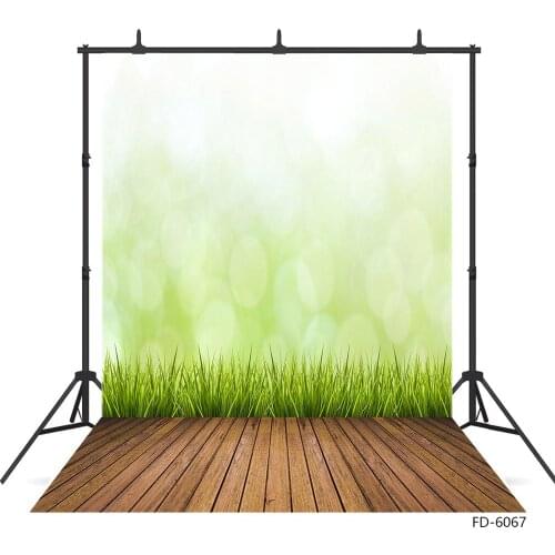 Photo Background Flare Bokeh Grass Wood Computer Printed Photography Backdrop for Children Baby Portrait Pet Toy Photocall Props