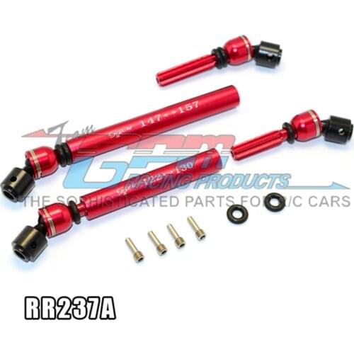 GPM ALUMINIUM FRONT & REAR MAIN DRIVE SHAFT WITH STEEL JOINT (S:122MM-130MM, L:147MM-157MM) For AXIAL RR10 BOMBER RC Upgrade