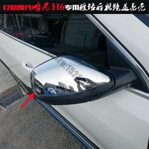 For Great Wall Hover H6 new generation 2017-2020 ABS Chrome Car Side Door Rearview Mirrors Cover Trim Car styling