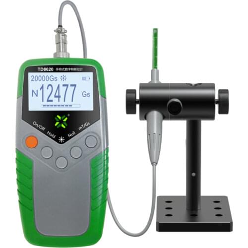 1% Accuracy Permanent Magnet Gauss Meter TD8620 Digital Tesla Meter Portable Magnetic Flux Meter Surface Magnetic Field Tester