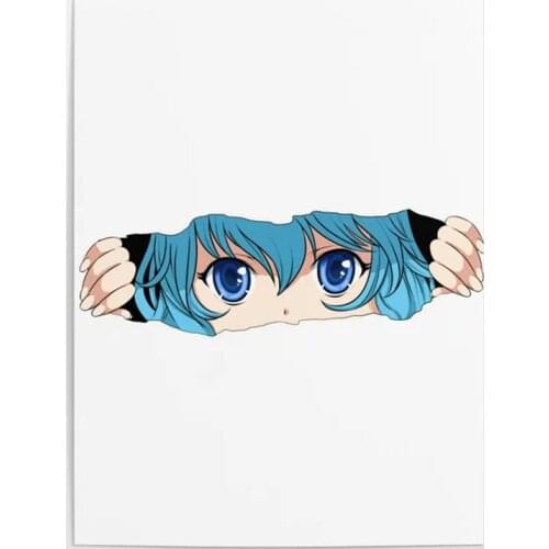 Hd Prints Japanese Girl Canvas Painting Home Decoration Wall Artwork Pictures For Living Room Modular Anime Face Poster Framed