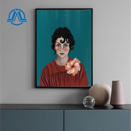 Vintage Style Girl Posters And Prints Watercolour Canvas Painting Nordic Minimalist Pictures For Living Room On The Wall Decor