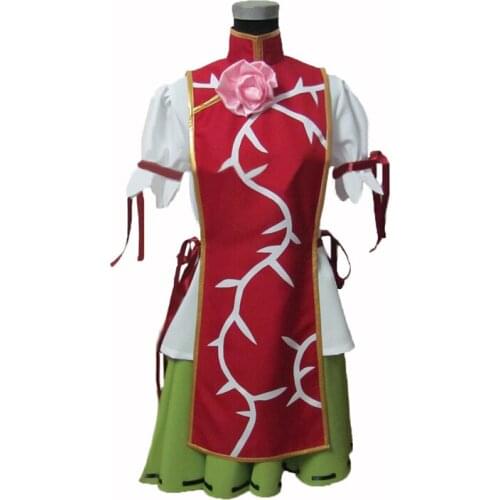 Touhou Project Wild and Horned Hermit Ibaraki Kasen Ibarakasen cosplay costume with accessory