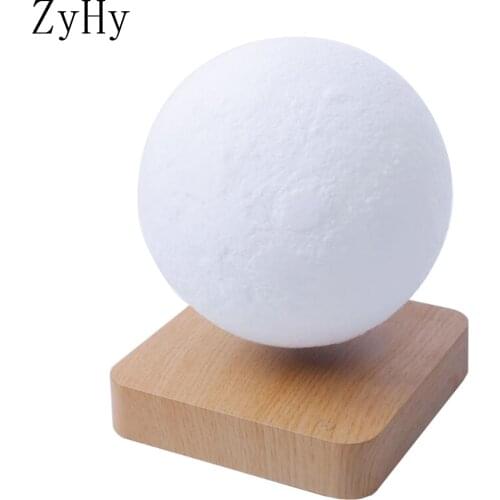Creative 3D Magnetic Levitation Moon Lamp Night Light 14cm Rotating Led Moon Floating Lamp Home Decoration Holiday Gifts Touch