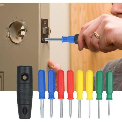 9pcs Precision Magnetic Screwdriver Set Include Phillips Slotted with Multifunction Wrench Handle Electronic Device Repair Tool