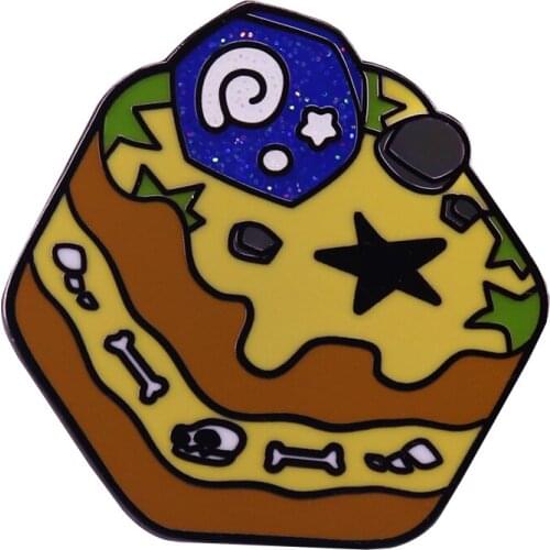 New Horizons Cute Crossing little fossil cake cubes pin