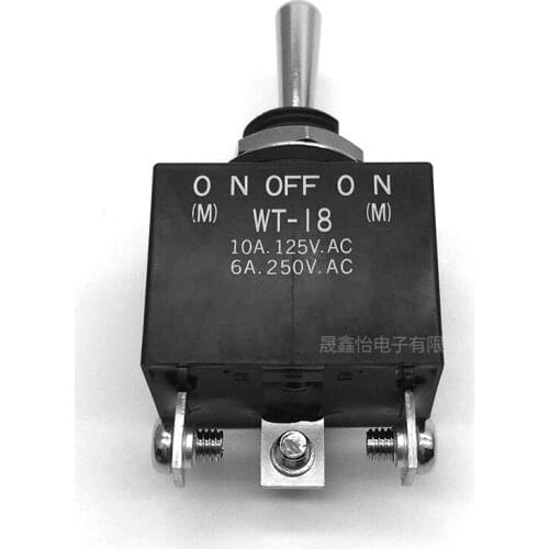 Original new 100% WT-18T waterproof button double side reset rocker car high speed rail switch IP67