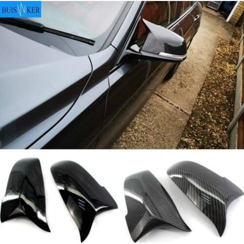 Pair Side Rearview Mirror Cover Fit For BMW F10 F11 LCI 2014-2016 F01 F06 F07