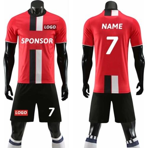 ZMSM Kids Adult Soccer Jersey Set Survetement Football Kit Men Child Football Training Uniform Vertical Stripes Tracksuit DN8103