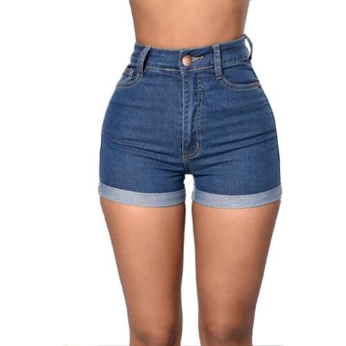Casual Skinny Denim Womens Short mujer High Waist Shorts Jeans Summer Shorts For Womens Pockets Design pantaloncini donna