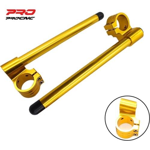 31mm - 55mm CNC Riser Rised Aluminum Motorcycle Handlebar Clip-Ons Fork Handle Bars Clip ons For Universal 7/8"22mm Handlebar