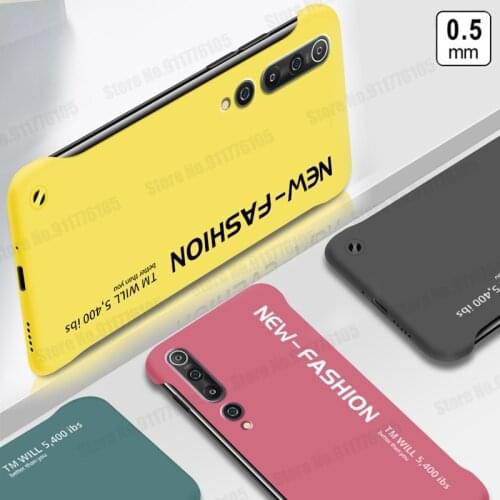 Slim PC Frosted Frameless Shockproof Phone Case For Xiaomi 11 10T 10 9 Pro Phone Protective Cover For Redmi Note 9 8 Pro K30 K20