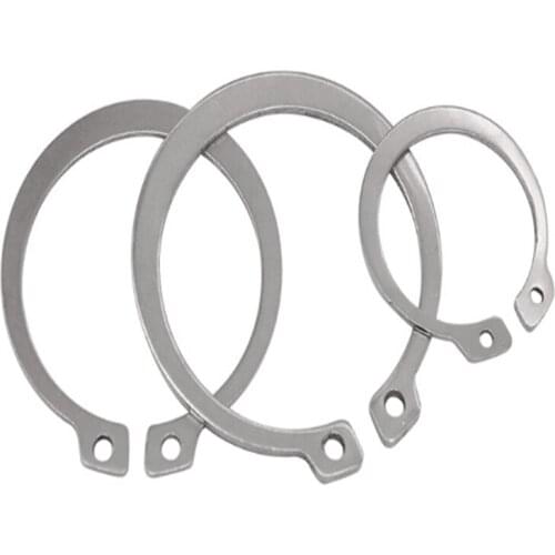 304 stainless steel shaft with circlip ring bearing shaft with circlip snap ring outer circlip surface smooth