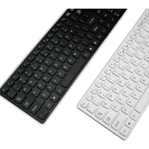 781E Universal Silent Ultra-thin 2.4G Wireless Keyboard and Mouse Set for Laptop PC Computer