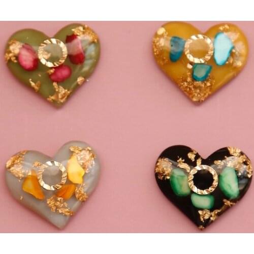 Japanese forest girls love seal into gentle and lovely temperament Earrings DIY hand-made resin patch accessories
